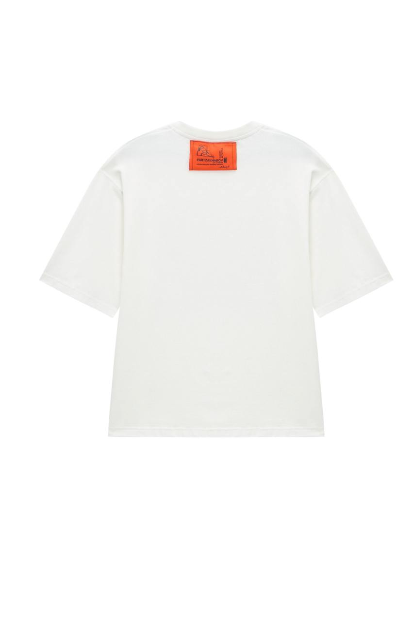 Картинка Футболка біла з принтом 